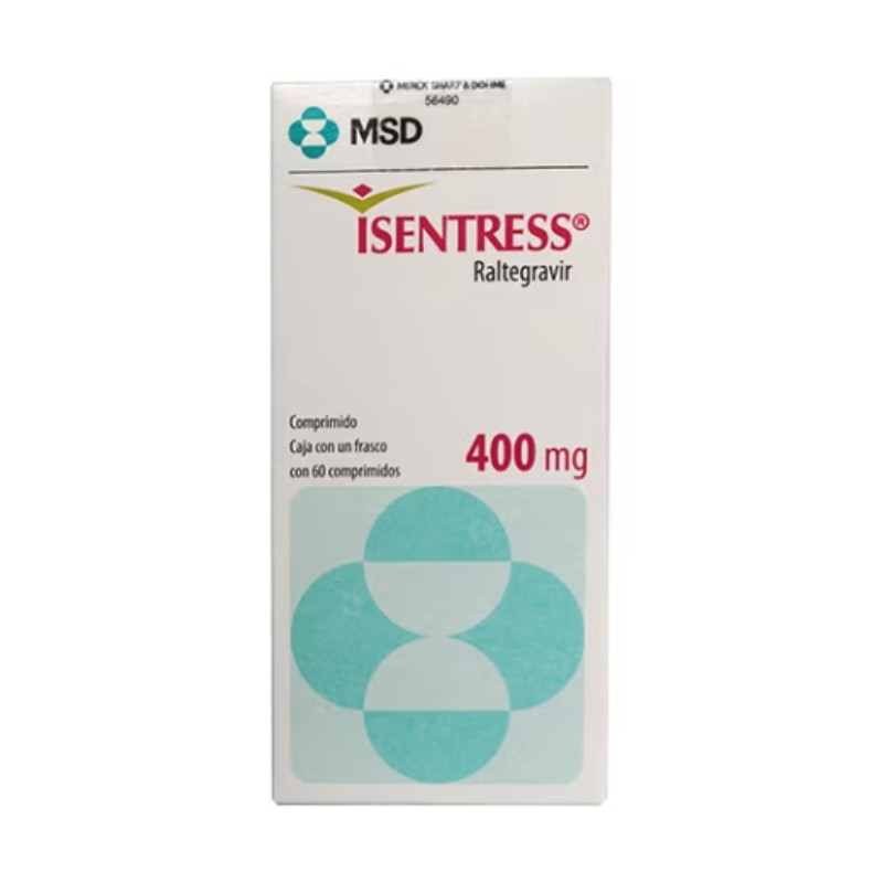 ISENTRESS 400 MG CON 60 TABLETAS.
